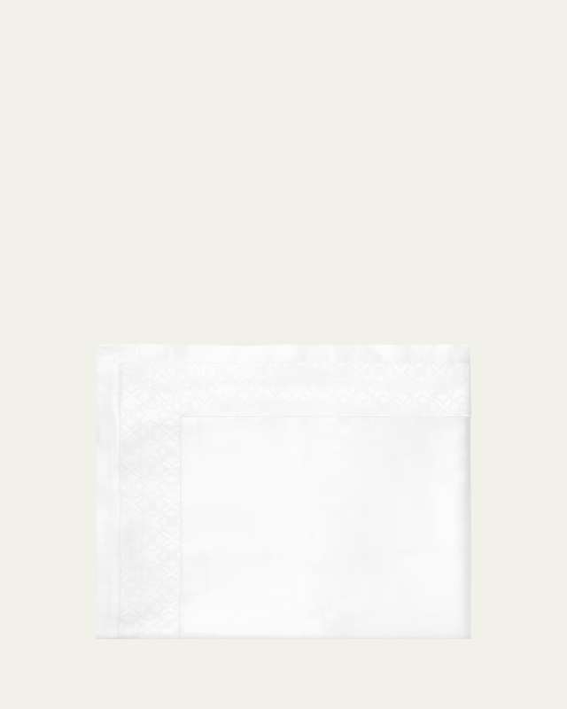 Giza 45 Quatrefoil Queen Flat Sheet